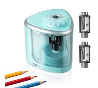 Sonuimy Battery Pencil sharpeners for Colored Pencils, Portable Electric Pencil Sharpener for #2 No.2 HB Pencils (6-8mm), Battery Operated sharpeners for Artist Classroom School Work Office -Blue