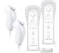 SONVIEE 2 Pack Wii Remote Controller with Nunchuck Without Motion Plus