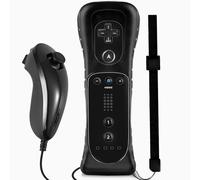 SONVIEE Remote Controller for Wii Remote Controller and Nunchuck with Silicone Cover and Wrist Strap, without Motion Plus