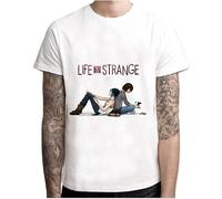 sonvsee Life is Strange T Shirt Men Summer T Shirt Boy Print Tshirt Anime T Shirt White Color Tops Tees M7R1158 White S