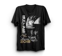 sonvsee Unisex T-Shirt Michael Dunlop Iom Helmet Black L