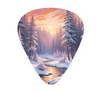 Sonw Forest Guitar Picks Gift Set - Smooth Durable Plectrums For Acoustic, Electric & Bass Guitar, Perfect Present For Guitar Lovers & Musicians