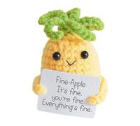 Sonwaha Pocket Hug Positive Gifts, Creative Encouragement Gifts Fruits Knitted Doll, Star Fruit Courage Gift for Women, Men, Partner, Best Friend, Colleagues, Students, SSZNLSG-01