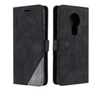 SONWO Case for Nokia 6.2 Case, Premium Leather Flip Wallet Case Magnetic Closure Card Slots Kickstand Phone Case for Nokia 6.2, Black