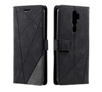 SONWO Case for Oppo A9 2020 / Oppo A5 2020 Case, Premium Leather Flip Wallet Case Magnetic Closure Card Slots Kickstand Phone Case for Oppo A9 2020 / Oppo A5 2020, Black