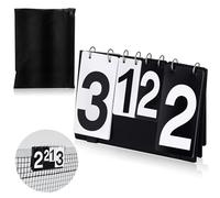 Sonwyoung 2 Pack Over Net Tennis Score Keeper Flip Scoreboards Portable for Volleyball Basketball Tennis Outdoor (Large Numbers 0-7,Small Numbers 0-5)