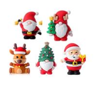Sonwyoung 25 Pcs Christmas Mini Gnomes Figurines Little Xmas Figures Tiny Gnomes Statue Christmas Hide and Seek Miniature for Landscape Gifts Bulk Party Favors Stuffers Fairy Garden Decor (Reindeer)