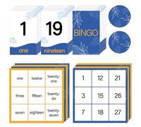 Sonwyoung 89 Pcs Bingo Game for Dementia Seniors Patients Products Including 29 Large Bingo Number Cards 54 Chips 6 Double-Sided Boards for Alzheimer's Dementia Activities Family Party