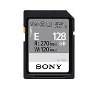 Sony 128GB SF-E Series UHS-II U3 V60 SDXC Digital Memory Card - Read 270MB/S Write 120MB/S SFE128