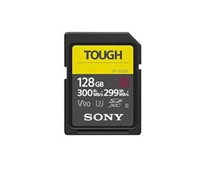 Sony 128GB SF-G series TOUGH specification UHS-II U3 V90 SDHC Digital Memory Card Card - Read 300MB/s Write 299MB/s SF-G128T