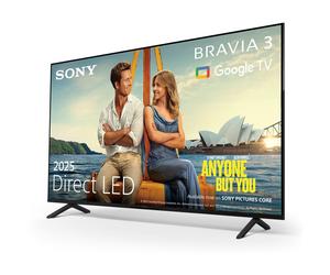 Sony 2025 65 4K BRAVIA 3 LED HDR Smart TV K65S38B Black