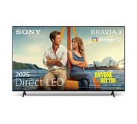 Sony K75S38B 2025 75" 4K BRAVIA 3 LED HDR Smart TV - BLACK