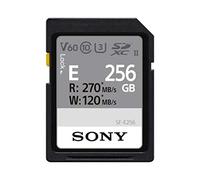 Sony 256GB SF-E Series UHS-II U3 V60 Sdhxc Digital Memory Card - Read 270MB/S Write 120MB/S SFE256, SF-E256
