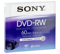 Sony 60min 8cm Double Sided 2.8 GB DVD-RW Re-Recordable DVD