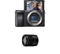Sony α6400 E-mount compact mirrorless camera body (APS-C Sensor, fast Auto Focus, Real-time Eye AF and Real-time Tracking, 4K HDR movie-shooting) + Sony FE 35mm F1.8 wide-angle prime lens