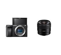 Sony α6400 E-mount compact mirrorless camera body (APS-C Sensor, fast Auto Focus, Real-time Eye AF and Real-time Tracking, 4K HDR movie-shooting) + Sony E11 mm F1.8 | APS-C Wide Angle Prime Lens Black