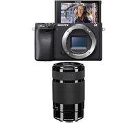 Sony α6400 E-mount compact mirrorless camera body (APS-C Sensor, fast Auto Focus, Real-time Eye AF and Real-time Tracking, 4K HDR movie-shooting) + Sony 55-210 mm F4.5-6.3 Telephoto Zoom Lens - Black