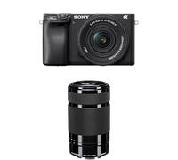 Sony α6400 E-mount compact mirrorless camera with 16-50mm Lens (APS-C Sensor, fast Auto Focus, Real-time Eye AF and Real-time Tracking, 4K HDR movie-shooting) + Sony 55-210 mm F4.5-6.3 Zoom Lens