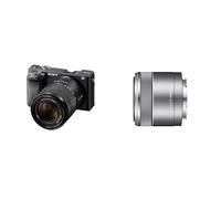 Sony α6400 E-mount compact mirrorless camera with 18-135mm Lens (APS-C Sensor, fast Auto Focus, Real-time Eye AF and Real-time Tracking, 4K HDR movie-shooting) + Sony 30mm F3.5 Macro Prime Lens