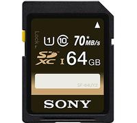 Sony 64GB Class 10 UHS-1 SDXC up to 70MB/s Memory Card (SF64UY2/TQ)