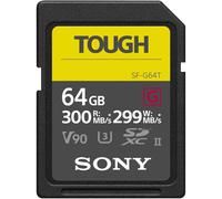 Sony 64GB SDXC Flash Memory Card - TOUGH G Series UHS-II V90 (Model: SF64TG)