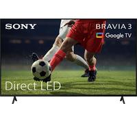 Sony BRAVIA 3 - Direct LED | X-Balanced Speaker | Dolby Vision/Atmos | IMAX Enhanced | Google TV (2025) | Google Cast | Apple AirPlay 2| Eco Dashboard 2 | Game Menu 2 - 85-inch
