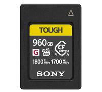 Sony 960GB Tough CFexpress Type A Flash Memory Card | VPG400 High Speed G Series with Video Performance Guarantee (Read Speed 1800MB/s, Write Speed 1700MB/s) - CEA-G960T