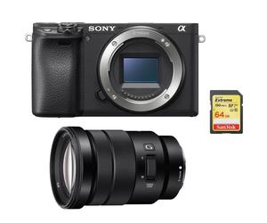 SONY A6400 Body Black + SONY SEL 18-105MM F4 G OSS + 64GB SD card
