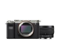 Sony Alpha 7C Compact full-frame Camera in Silver - Body With 28-60mm Zoom Lens