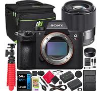 Sony a7R IV Full Frame Mirrorless Camera Body ILCE-7RM4A/B Bundle with Sigma 30mm F1.4 DC DN Contemporary Lens 302965 + Deco Gear Bag + Extra Battery & Dual Charger + 64GB Card + Tripod & Accessories