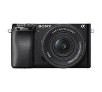 Sony Alpha 6100 APS-C Mirrorless Camera with 16-50 mm Power Zoom Lens, Fast 0.02s Auto Focus with Eye Detection for Humans and Animals, 4K Film Shooting and Tilting Display, Black