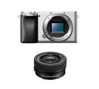 Sony Alpha 6100 Mirrorless Digital Camera Kit with Selp Interchangeable Lens 16-50 mm, APS-C Sensor, 4K Video, Real Time Eye AF, Real Time Tracking, ILCE6100AB + SELP16502B, Silver