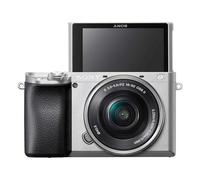 Sony Alpha A6100 Mirrorless Camera Kit With 16-50mm Zoom Lens, 24.2Mp Aps-C Sensor, 4K Video, 11Fps Shooting, Wi-Fi, Silver