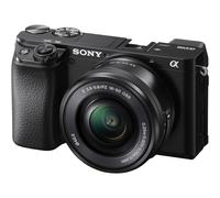 Sony Alpha A6100 Mirrorless Camera with 16-50mm Zoom Lens (ILCE6100L/B) - 24.2MP, Real-Time Eye AF, 4K, BIONZ X, Black
