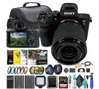 Sony Alpha a7 III Mirrorless Digital Camera with 28-70mm Lens ILCE7M3K/B, 64GB Memory Card, 2 x NP-FZ-100 Battery, Corel Photo Software, Case, External Charger, Card Reader, and More