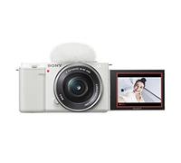 Sony Alpha ZV-E10 - APS-C Interchangeable Lens Mirrorless Vlog Camera Kit - White