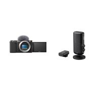 Sony Alpha ZV-E10 APS-C with Sony ECM-S1 Wireless Streaming Microphone