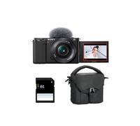 SONY ALPHA ZV-E10 BLACK + 16-50 PZ + Bag + 8 GB SD