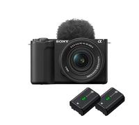 Sony Alpha ZV-E10 II APS-C Video Camera with 16-50 mm f/3.5-5.6 Lens | 4K60p video, 4:2:2 10-bit recording, 26 MP, digital stabilization, real-time auto eye focus, includes 2 batteries