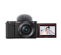 Sony Alpha ZV-E10L 24.2 Mega Pixel Interchangeable-Lens Mirrorless vlog Camera with 16-50 mm Lens, Made for Creators (APS-C Sensor, Advanced Autofocus, Clear Audio, 4K Movie Recording) - Black, Compact