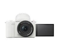 Sony Alpha ZVE10 II - APS-C Interchangeable Lens Mirrorless Content Creators’ Camera - White - with Lens