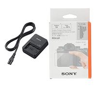 Sony BC-QZ1 Battery Charger for NP-FZ100 - Black & PCKLG1.SYH Screen Protect Sheet for Alpha9 - Glass