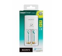 Sony BCG34HW2RN Cycle Energy NiMH Compact Charger with Two 1000 mAh AA Battery