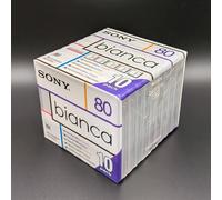 Sony Bianca MD80 MiniDiscs Marshmallow 80min New Sealed Pack of 10 Made In Japan