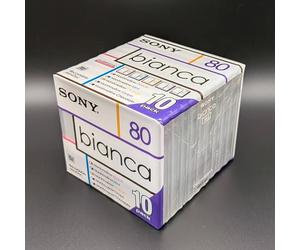 Sony Bianca MD80 MiniDiscs Marshmallow 80min New Sealed Pack of 10 Made In Japan