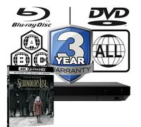Sony Blu-ray Player UBP-X700K All Code Free MultiRegion 4K & Schindlers List