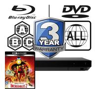 Sony Blu-ray Player UBP-X700K All Zone Code Free MultiRegion 4K & Incredibles 2