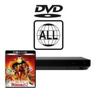 Sony Blu-ray Player UBP-X700K MultiRegion for DVD & Incredibles 2 4K UHD