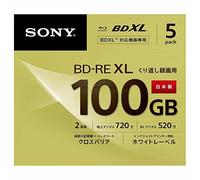 Sony Bluray Disc BD-RE XL BDXL 100GB Rewirtable 5pack 5BNE3VCPS2 NEW from Japan
