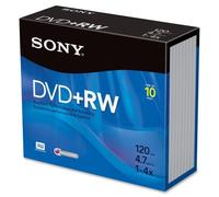 Sony Branded DVD+RW Rewritable Disks
